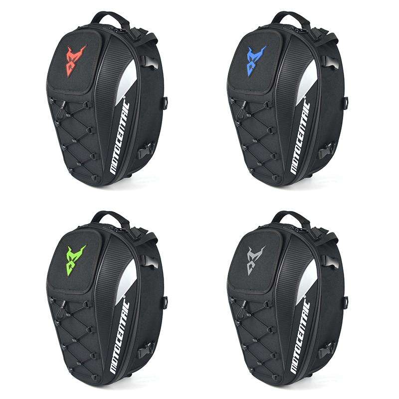 MOTOCENTRIC 11-MC-0102 Motorcycle Rear Seat Helmet Bag(Gray)