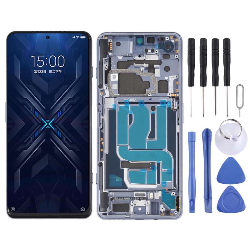 Original LCD Screen and Digitizer Full Assembly With Frame for Xiaomi Black Shark 4 / Black Shark...