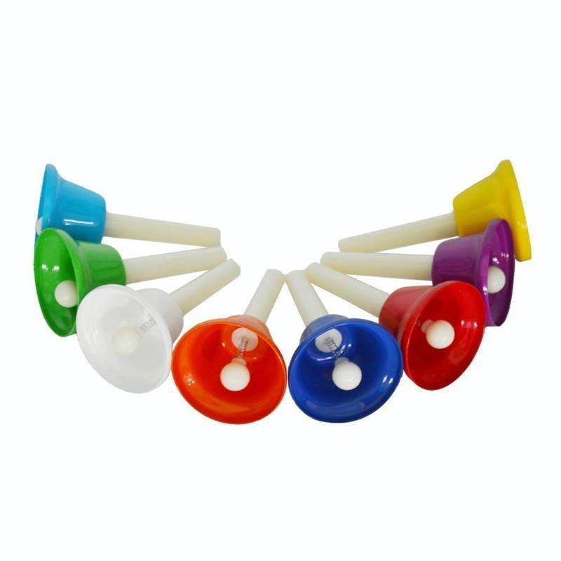 Orff Instrument Eight-tone Bell Percussion Musical Toy for Children, Size:14.7 x 14.7 x 5.8cm(Col...