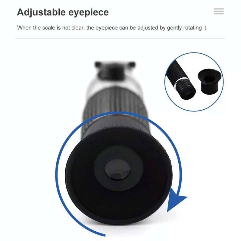 RF001BX With Plastic box Handheld Refractometer Fruit Sugar Meter Brix Tester 0-32 Measuring Range