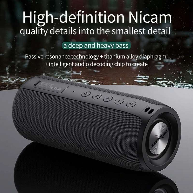 ZEALOT S51 Portable Stereo Bluetooth Speaker with Built-in Mic, Support Hands-Free Call & TF Card...