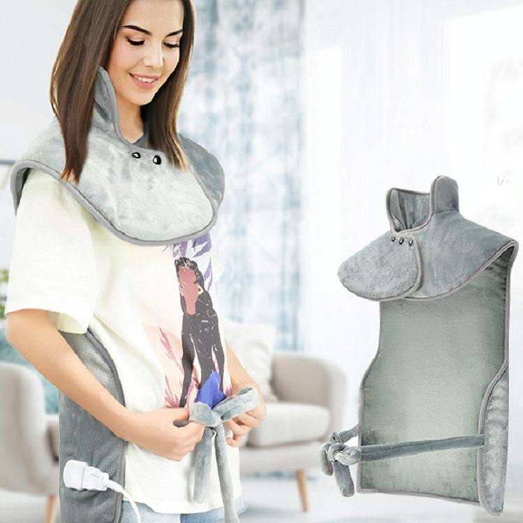 Heated Shoulder Guards Neck Guards Electric Heated Shawls Electric Blankets EU Plug(Dark Gray)