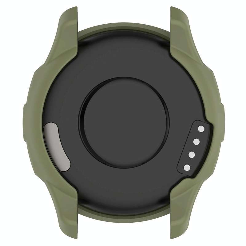 For Garmin Vivomove Trend Armor Hollow Watch Protective Case(Jungle Green)