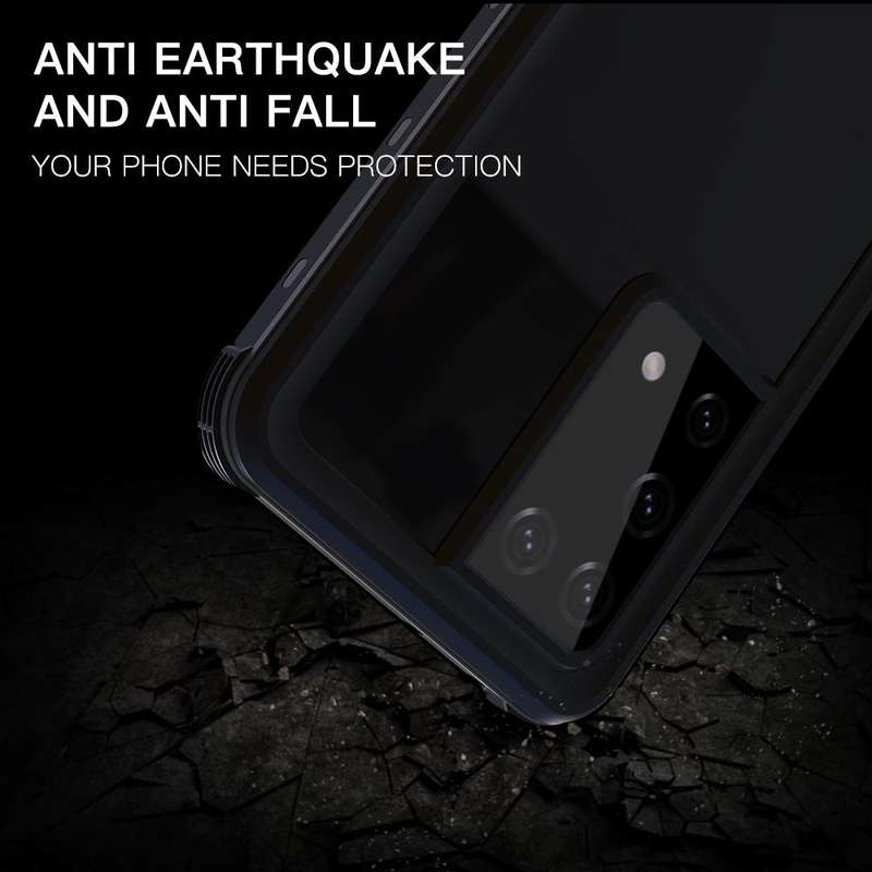 For Samsung Galaxy S21 Ultra 5G RedPepper Transparent Dot Shockproof Waterproof PC + TPU Protecti...