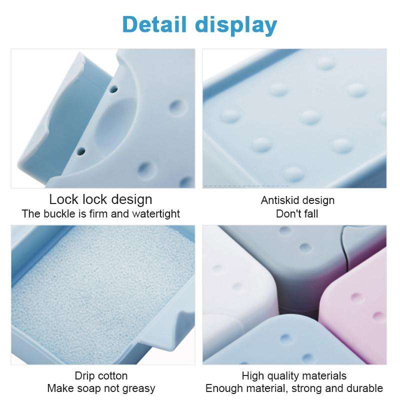 2 PCS Portable Travel Soap Box(White)