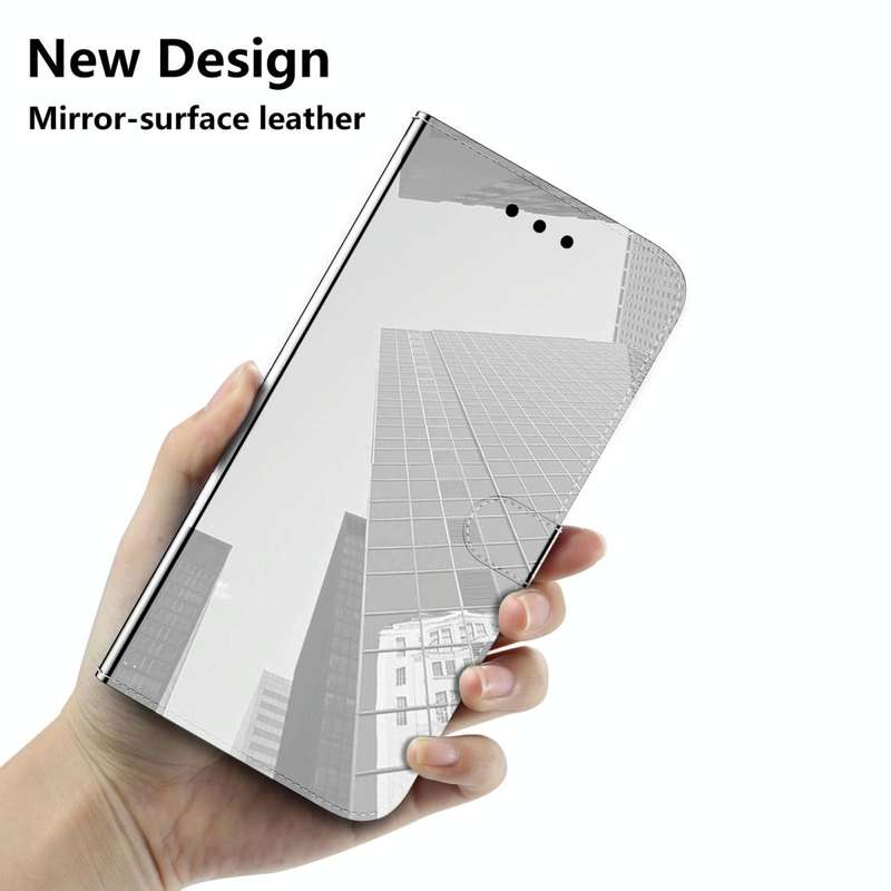For Galaxy S20 Ultra Mirror-like Magnetic Attraction Horizontal Flip Leather Case with Lanyard, S...