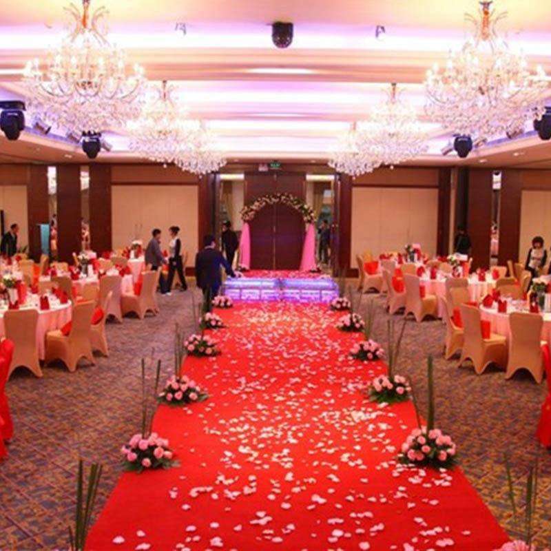 1000pcs / 10 Pack Artificial Wedding Rose Petals Flowers Wedding Decorations(Wine Red)