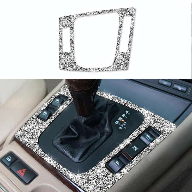 For BMW Series 3 E46 1998-2005 Car Center Control Panel Diamond Decoration Sticker, Right Drive