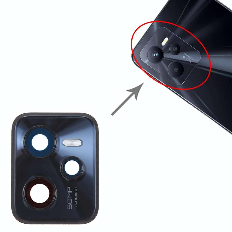 For Realme C35 Original Camera Lens Cover (Black)