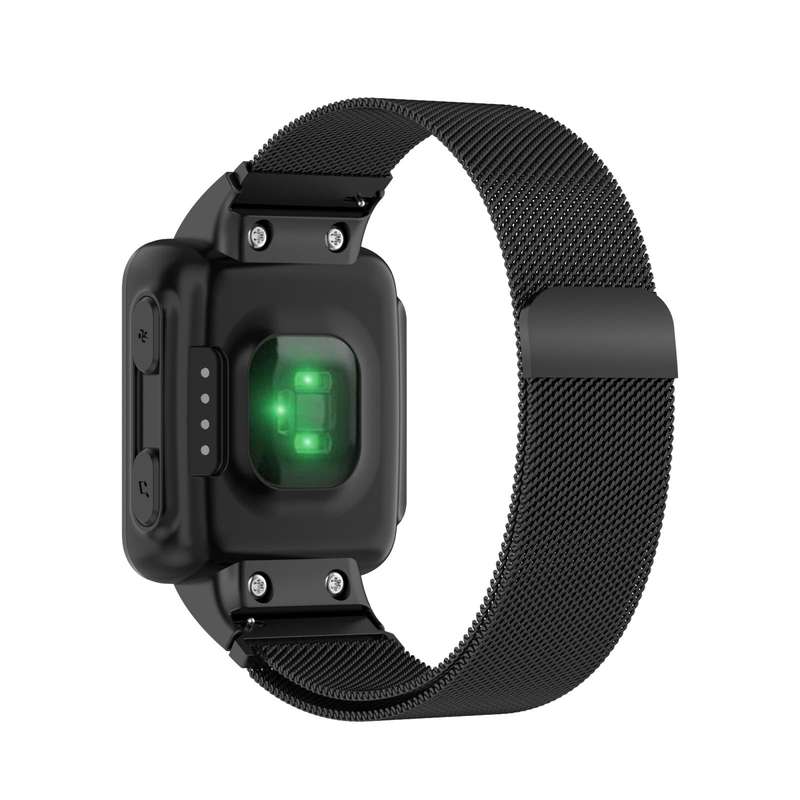 For Garmin Forerunner 35 / 30 Milanese Watch Band(Black)