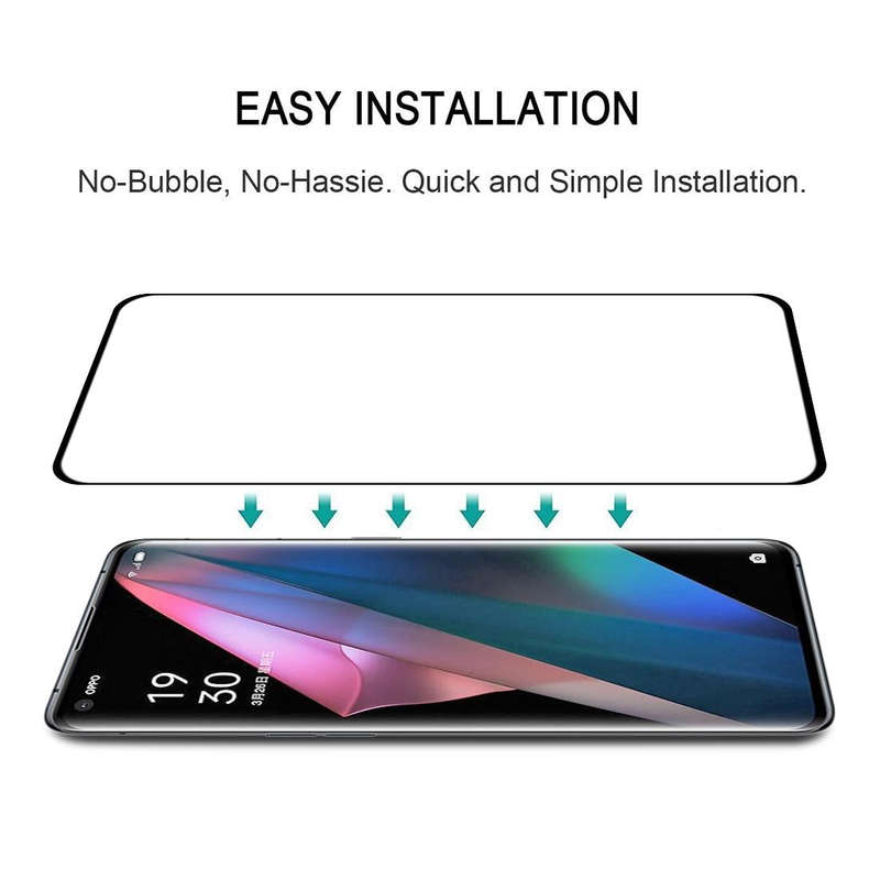 For OPPO Find X3 Pro 25 PCS 3D Curved Edge Full Screen Tempered Glass Film(Black)