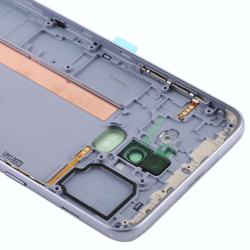 For Galaxy J8 (2018), J810F/DS, J810Y/DS, J810G/DS Back Cover with Side Keys & Camera Lens (Grey)