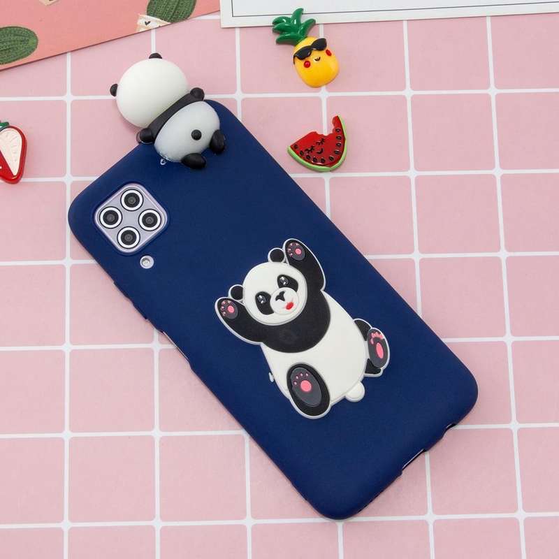 For Huawei P40 Lite Shockproof 3D Lying Cartoon TPU Protective Case(Panda)