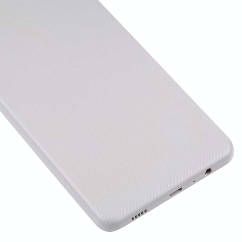 For Samsung Galaxy A02 Battery Back Cover with Camera Lens Cover (White)
