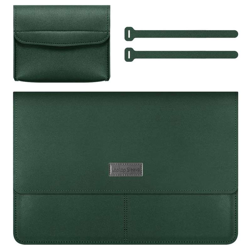 Litchi Pattern PU Leather Waterproof Ultra-thin Protection Liner Bag Briefcase Laptop Carrying Ba...