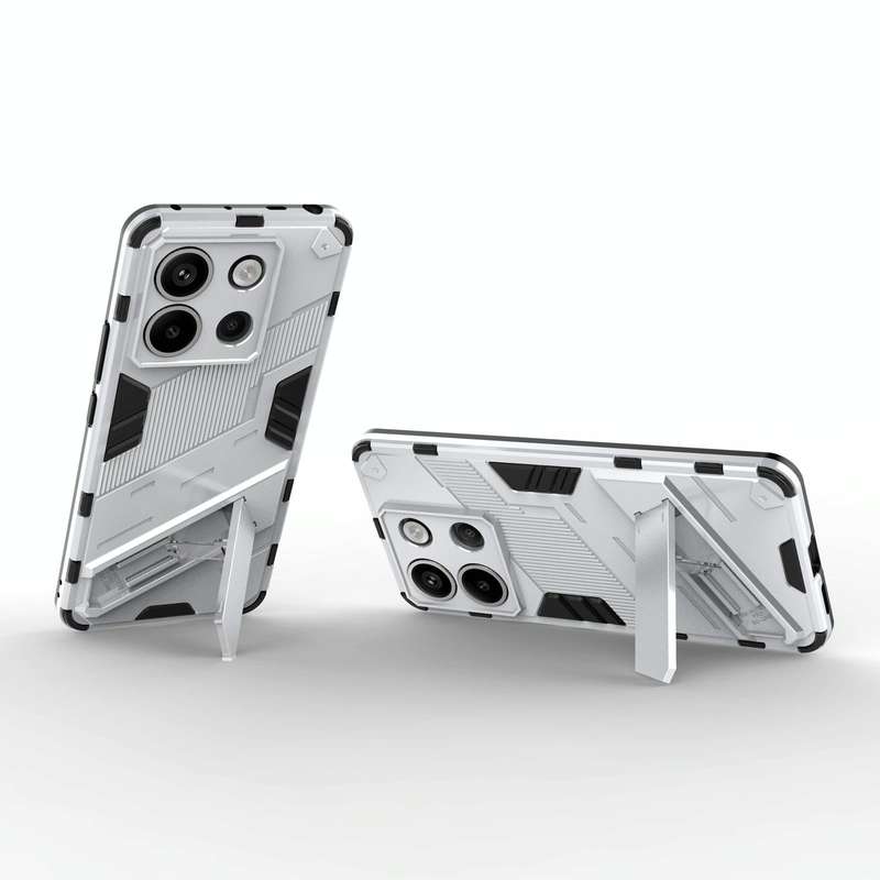 For Xiaomi Redmi Note 13 Pro+ Punk Armor 2 in 1 PC + TPU Phone Case(White)