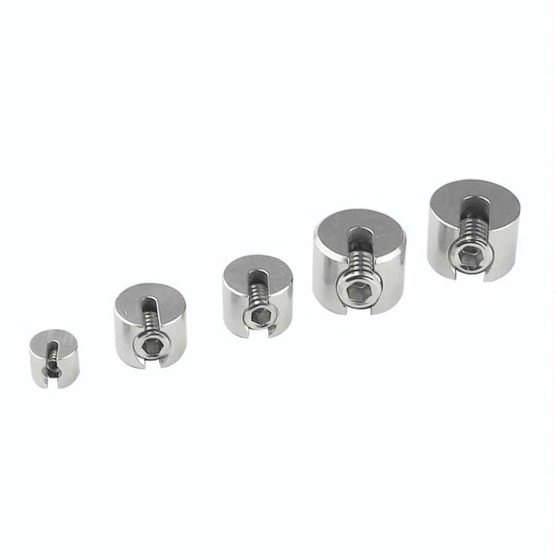 2 PCS M10x5 316 Stainless Steel Garden Wire Rope Fixed Clip