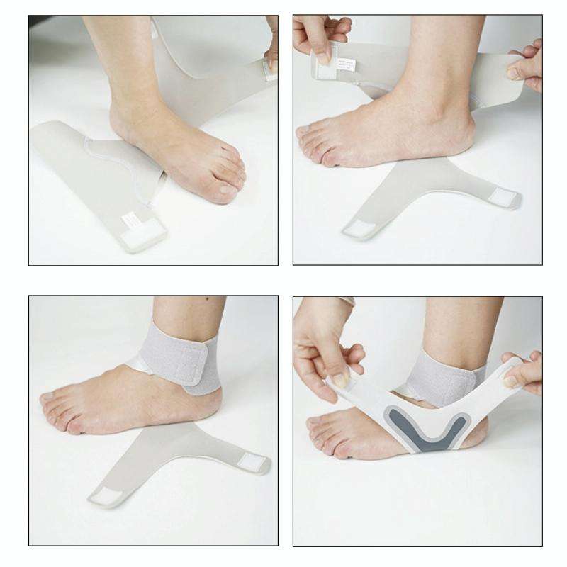 Thin Breathable Compression Ankle Sprain Fixation Strap, Size: Right Foot (S)