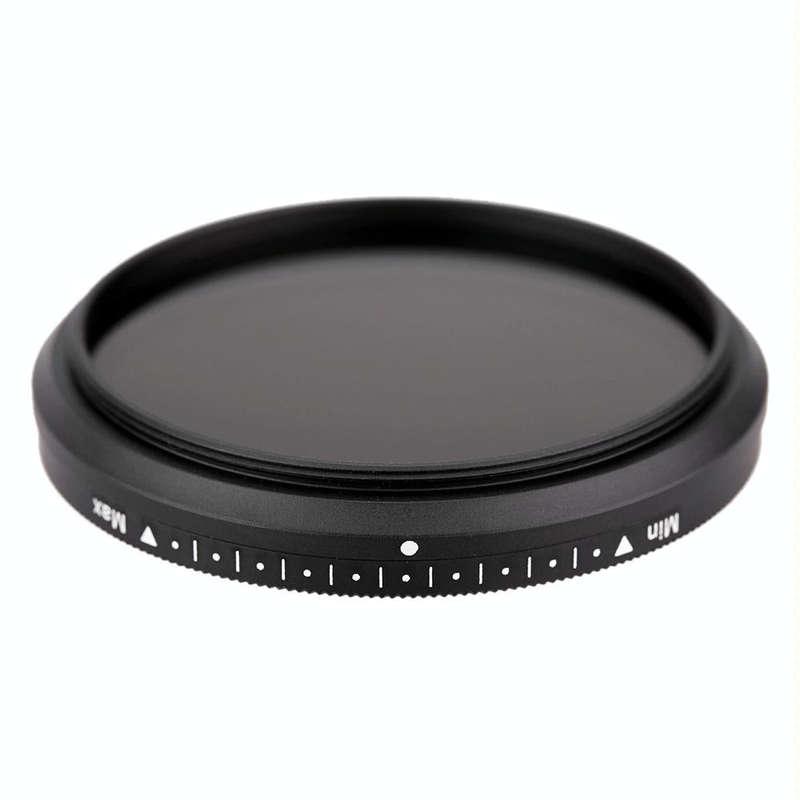 52mm ND Fader Neutral Density Adjustable Variable Filter ND 2 to ND 400 Filter(Black)