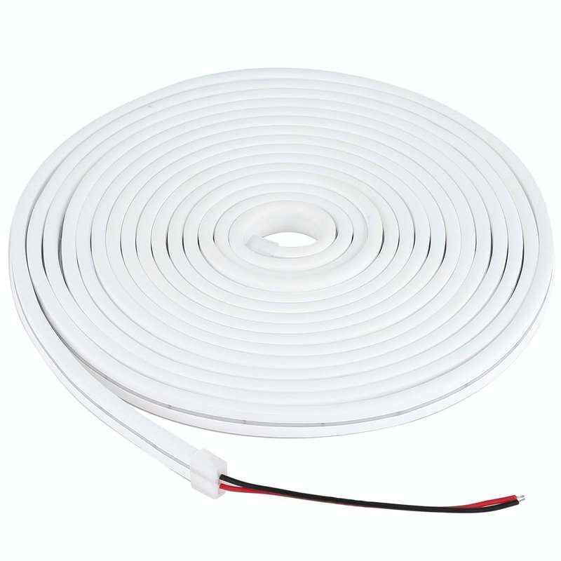 CJ-1206 12V 6A 5m IP65 Waterproof Silicone Neon LED Strip Light(White)