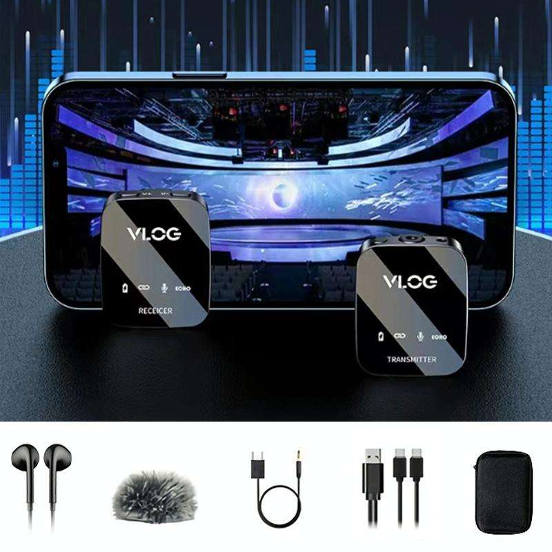 M18 Wireless Microphone Collar Clip Recording Equipment, Style: 1 In 1 Type-C