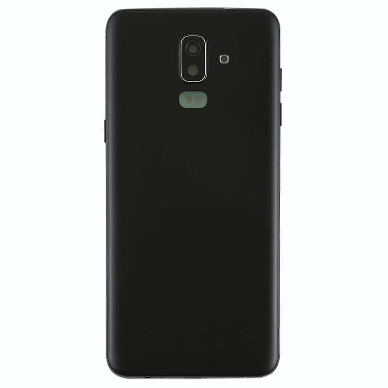 For Galaxy J8 (2018), J810F/DS, J810Y/DS, J810G/DS Back Cover with Side Keys & Camera Lens (Black)