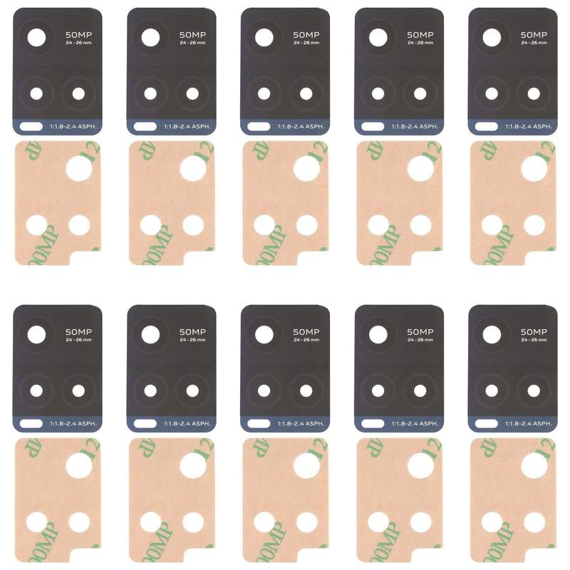 For vivo Y21S / Y33S / Y33T 10pcs Back Camera Lens