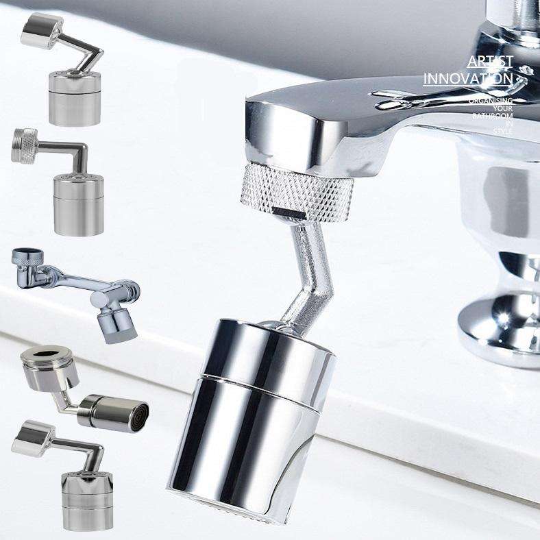 Universal Faucet Splash Guard Faucet Extender Connector, Specification: M24 Outer Teeth 2 Water O...