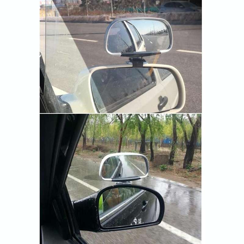 Car Blind Spot Side View Wide Angle Convex Mirror Vision Collection Side View Mirror Blind Spot M...
