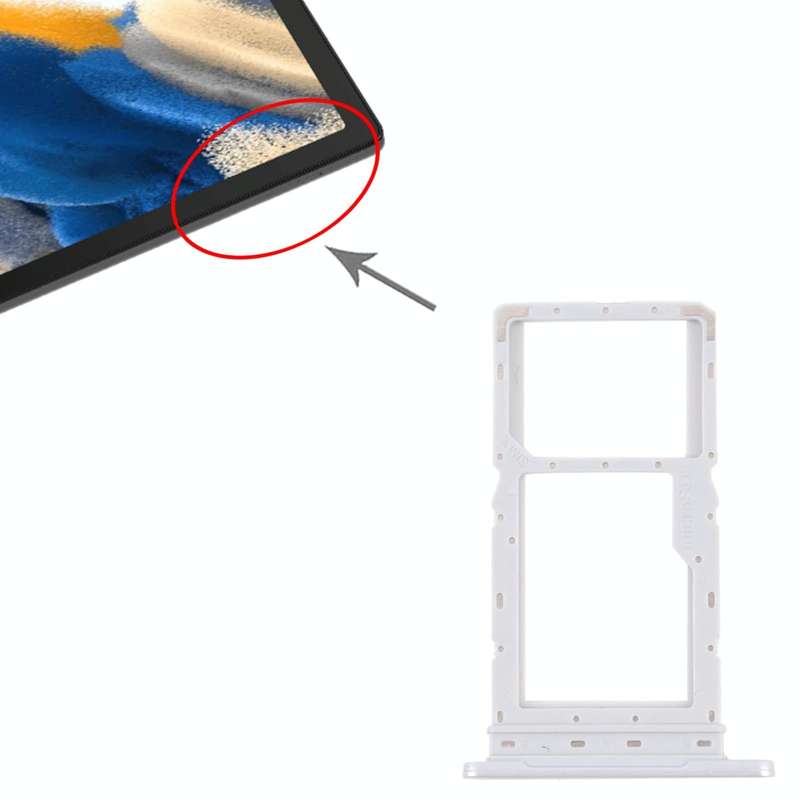 For Samsung Galaxy Tab A8 10.5 2021 SM-X200/X205 SIM Card Tray + SIM Card Tray / Micro SD Card Tr...