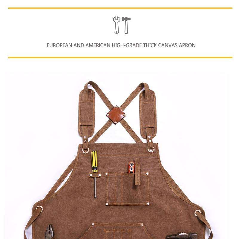 Canvas Apron Barber Roasting Cafe Gardening Woodworking Men And Women Canvas Work Clothes, Specif...