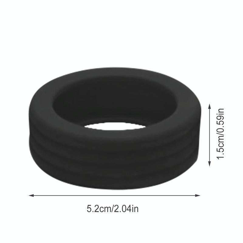 8pcs /Set Silicone Luggage Wheels Cover Protector Silent Anti Wear Caster Shoes(Black)