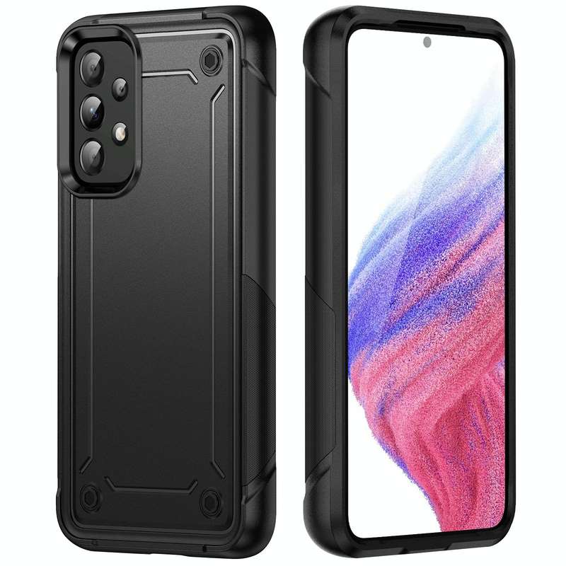 For Samsung Galaxy A53 5G 2 in 1 Soft TPU Hard PC Phone Case(Black)