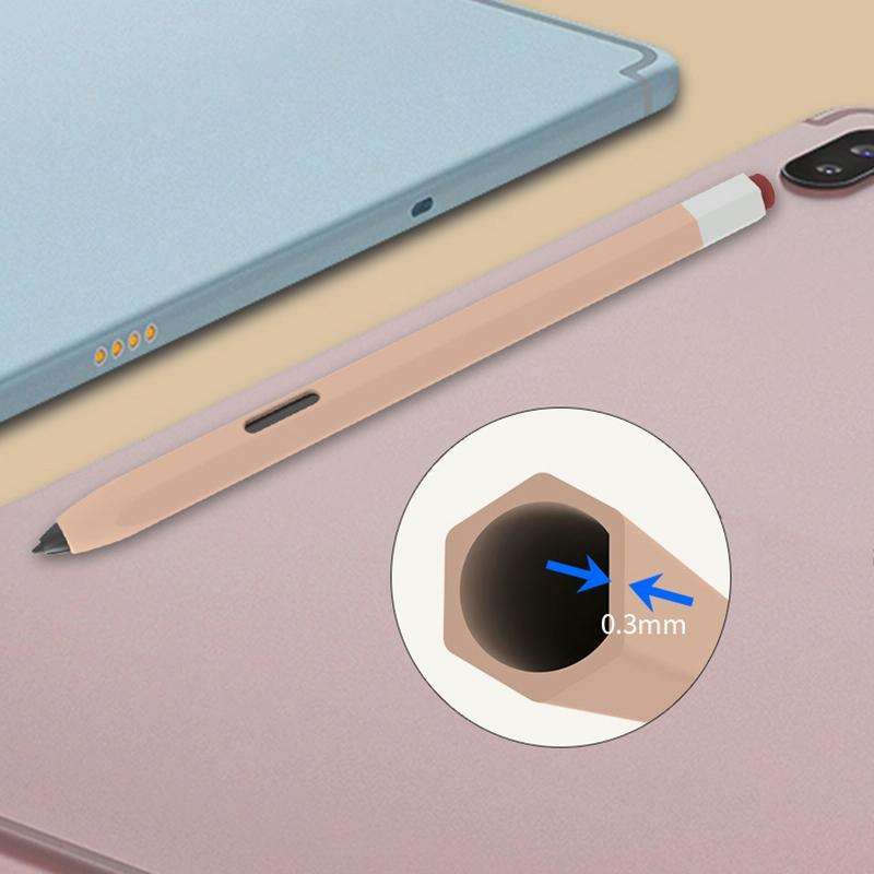 For Samsung Galaxy Tab S6 Lite P610/P615 LOVE MEI Soft Silicone Stylus Pen Protective Case(Purple)