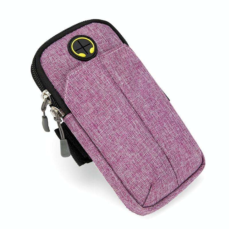 Universal 6.2 inch or Under Phone Zipper Double Bag Multi-functional Sport Arm Case with Earphone...