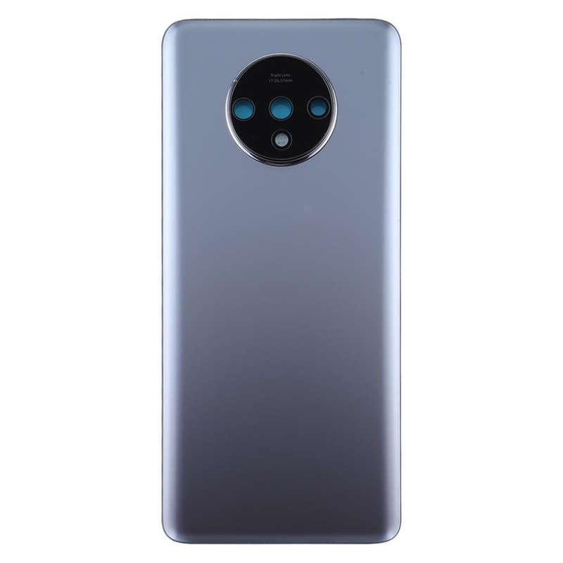 For OnePlus 7T Original Battery Back Cover with Camera Lens Cover (Silver)