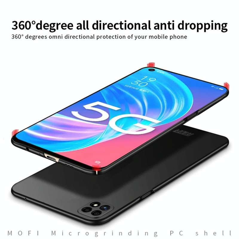For OPPO A72 MOFI Frosted PC Ultra-thin Hard Case(Red)
