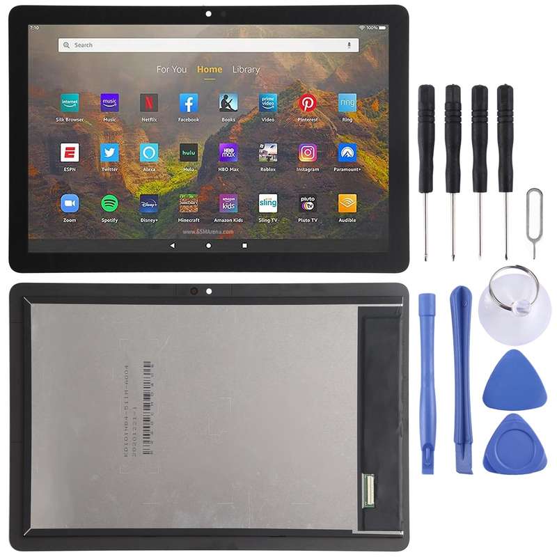 OEM LCD Screen for Amazon Fire HD 10 (2021) T76N2B T76N2P with Digitizer Full Assembly (Black)