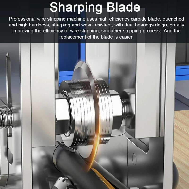 Household Hand-Cranked Small Stripping Machine Waste Wire And Cable Stripping Tool, Style: Peelin...