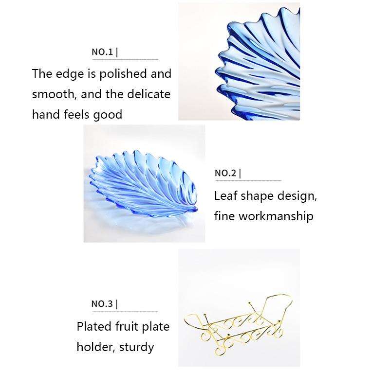 Acrylic Leaf Shape Fruit Tray and Shelf, Style: Shelf (Golden)