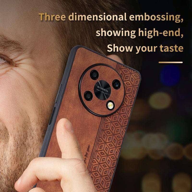 For Huawei Enjoy 50 Pro / nova Y90 AZNS 3D Embossed Skin Feel Phone Case(Dark Green)