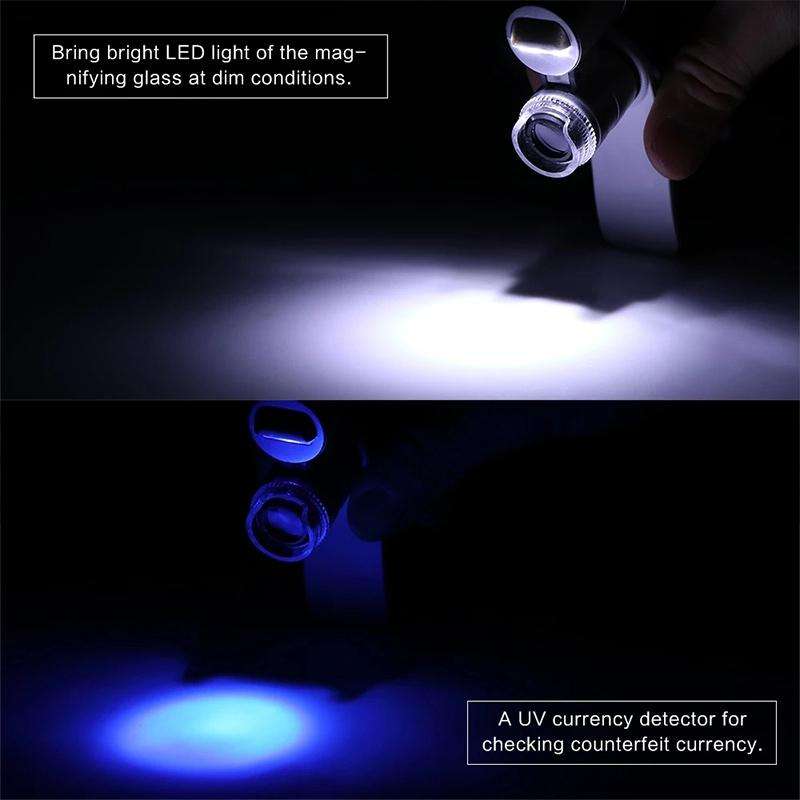 65X Zoom Digital Mobile Phone Microscope Magnifier with LED Light & Clip for Galaxy Note III / N9...