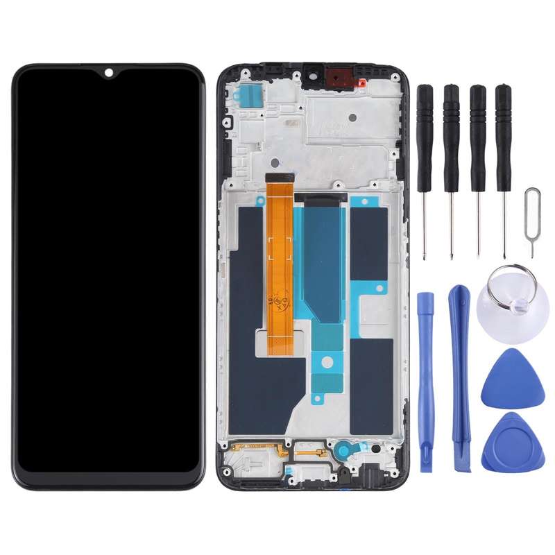 Original LCD Screen and Digitizer Full Assembly With Frame for OPPO A55 5G / Realme V11 5G PEMM00...