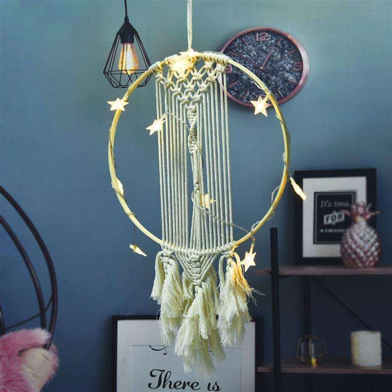 10 PCS Bamboo Circle Fan Frame Dream Catcher Making Circle Material, Size: 13cm(With 6mm Hole)