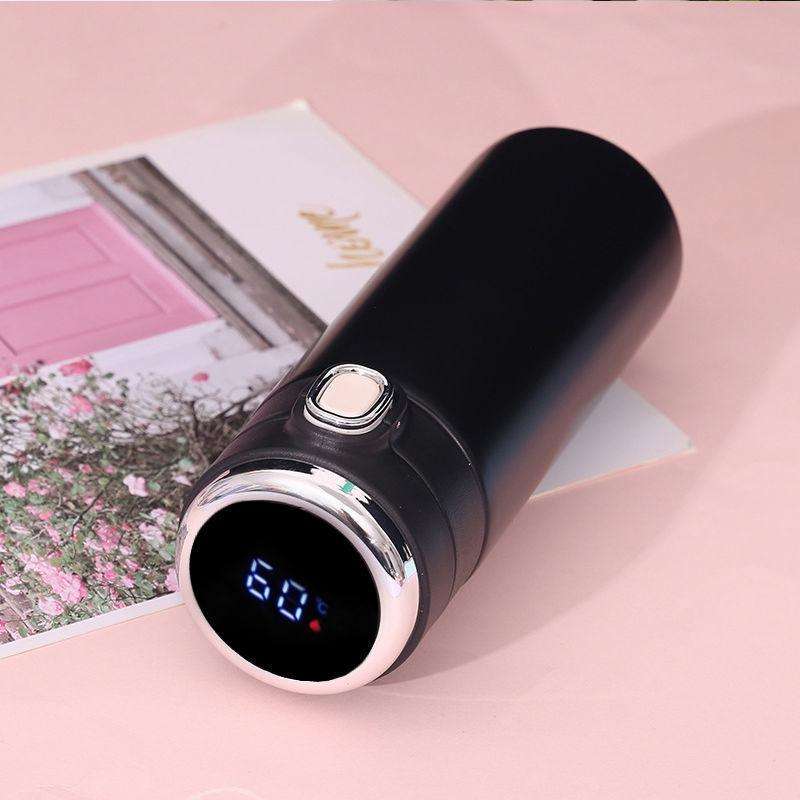 Smart Temperature Measurement Digital Display Stainless Steel Vacuum Flask Cup, Capacity:420ml(Bl...