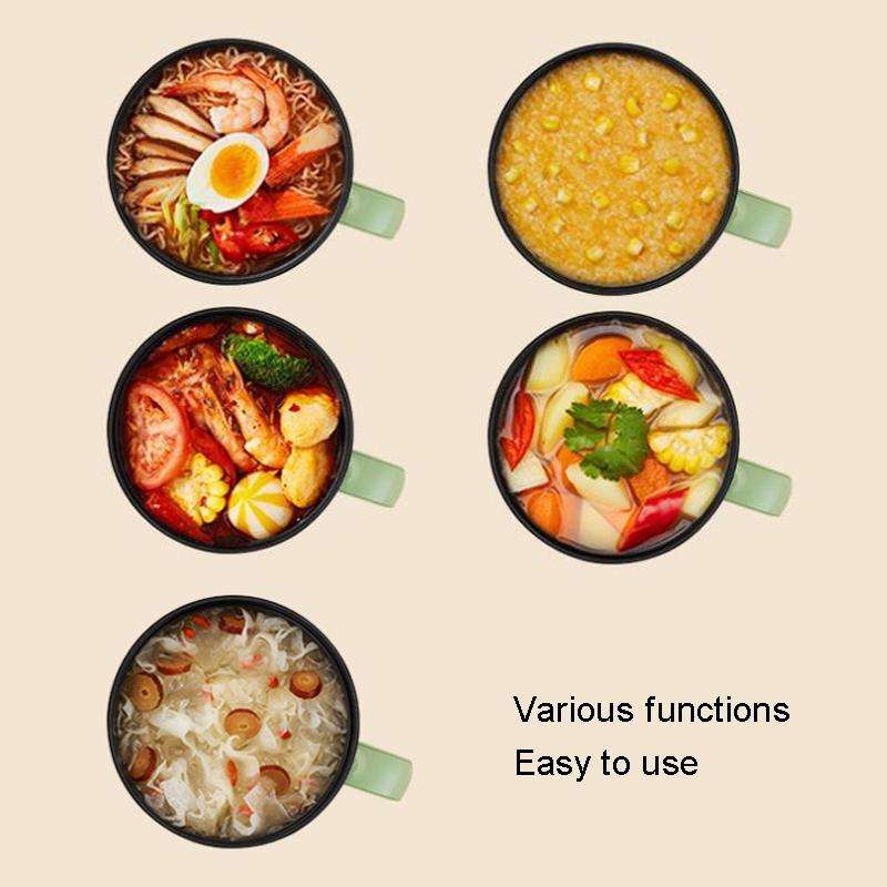18cm Fast / Slow Gear+Non-stick Pot+Stainless Steel Steaming Grid Multifunctional Mini Electric C...