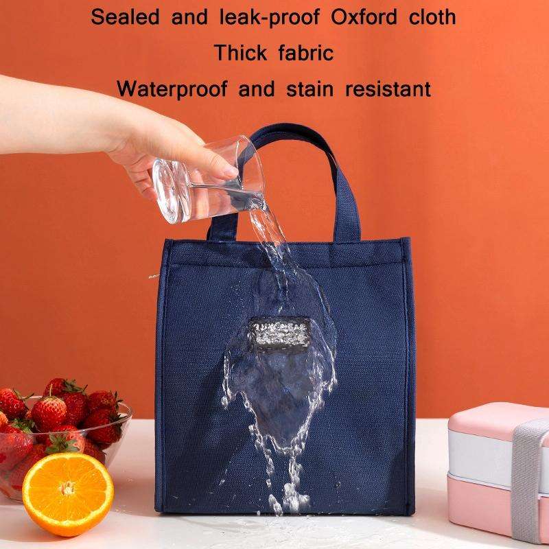 Thickened Aluminum Foil Insulation Lunch Box Bag Waterproof Portable Meal Bag, Specification: 20x...