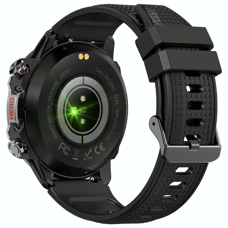 K10 1.39 inch IP67 Waterproof Smart Watch, Support Heart Rate / Sleep Monitoring(Black Silver)