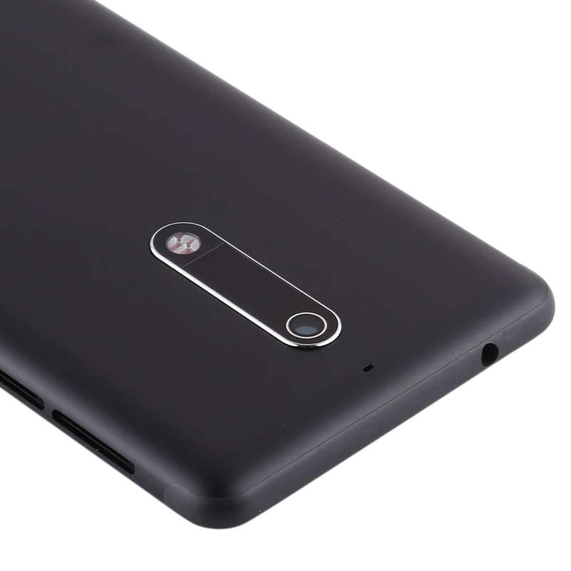 Battery Back Cover with Power & Volume Button Flex Cable & Camera Lens Cover for Nokia 5 TA-1024 ...