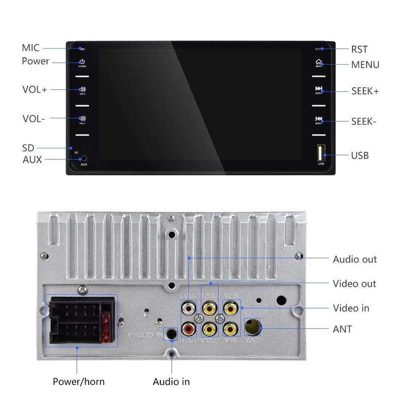 848V 16 7 inch Multi-touch Screen Car GPS Navigator, Support TF Card / USB / AUX / MP5 Player / A...